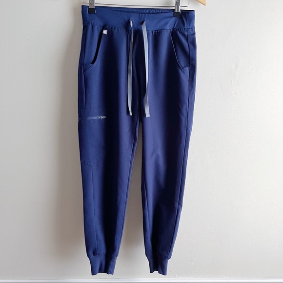 FIGS • Zamora™ Jogger Scrub Pants in Navy Blue, Size XS Petite - Picture 2 of 16